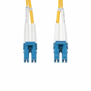 StarTech.com Cable de Fibra Óptica Dúplex LC a LC (UPC) OS2 Monomodo de 15m - 9/125µm - 10G - Resistente a Dobleces - Low Insertion Loss - Cable LSZH - Cable de Parcheo de Fibra
