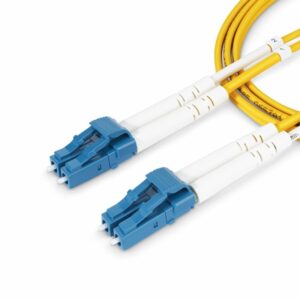StarTech.com Cable de Fibra Óptica Dúplex LC a LC (UPC) OS2 Monomodo de 1m - 9/125µm - 10G - Resistente a Dobleces - Low Insertion Loss - Cable LSZH - Cable de Parcheo de Fibra