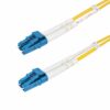 StarTech.com Cable de Fibra Óptica Dúplex LC a LC (UPC) OS2 Monomodo de 50m - 9/125µm - 10G - Resistente a Dobleces - Low Insertion Loss - Cable LSZH - Cable de Parcheo de Fibra