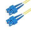StarTech.com Cable de Fibra Óptica Dúplex SC a SC (UPC) OS2 Monomodo de 3m - 9/125µm - 40G/100G - Resistente a Dobleces - Low Insertion Loss - Cable LSZH - Cable de Parcheo de Fibra