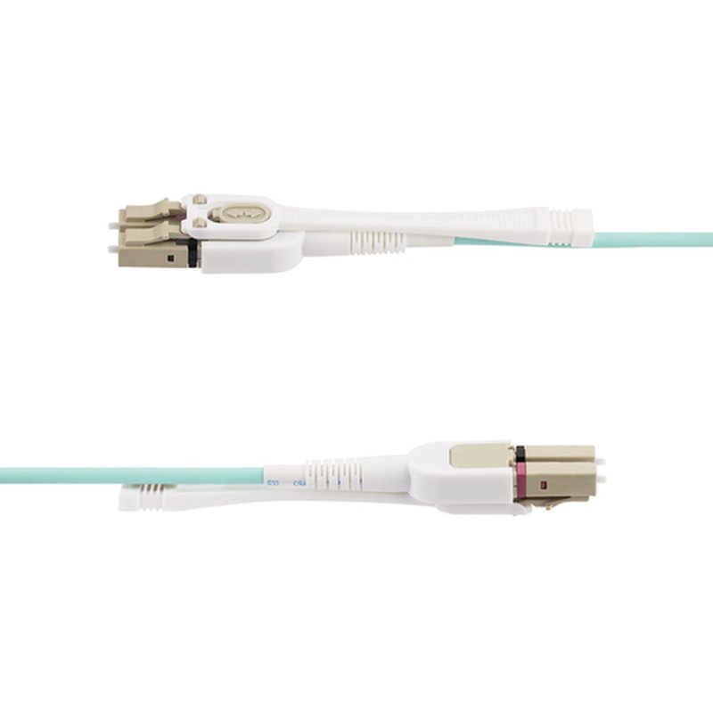 StarTech.com Cable de Fibra Óptica Multimodo LC a LC (UPC) OM4 de 8m - con Pestillos - 50/125µm - Redes de 100G - Resistente a los Dobleces - Low Insertion Loss - LSZH - Imagen 3