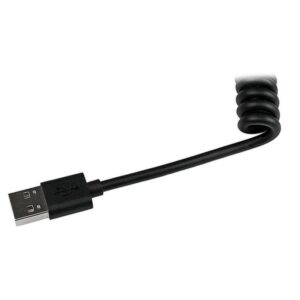 StarTech.com Cable en Espiral de 60cm Lightning 8 Pin a USB A 2.0 para Cargar su iPod iPhone iPad - Certificación MFi de Apple- Cable Lightning a USB - Negro StarTech.com Cable en Espiral de 60cm Lightning 8 Pin a USB A 2.0 para Cargar su iPod iPhone iPad - Certificación MFi de Apple- Cable Lightning a USB - Negro