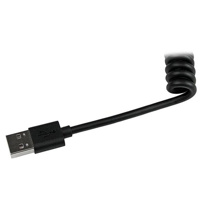 StarTech.com Cable en Espiral de 60cm Lightning 8 Pin a USB A 2.0 para Cargar su iPod iPhone iPad - Certificación MFi de Apple- Cable Lightning a USB - Negro StarTech.com Cable en Espiral de 60cm Lightning 8 Pin a USB A 2.0 para Cargar su iPod iPhone iPad - Certificación MFi de Apple- Cable Lightning a USB - Negro - Imagen 4