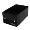 StarTech.com Caja Disco Duro Externo 2 Bahías de 3,5" SATA III USB 3.0 UASP RAID JBOD eSATA con Ventilador - Negro