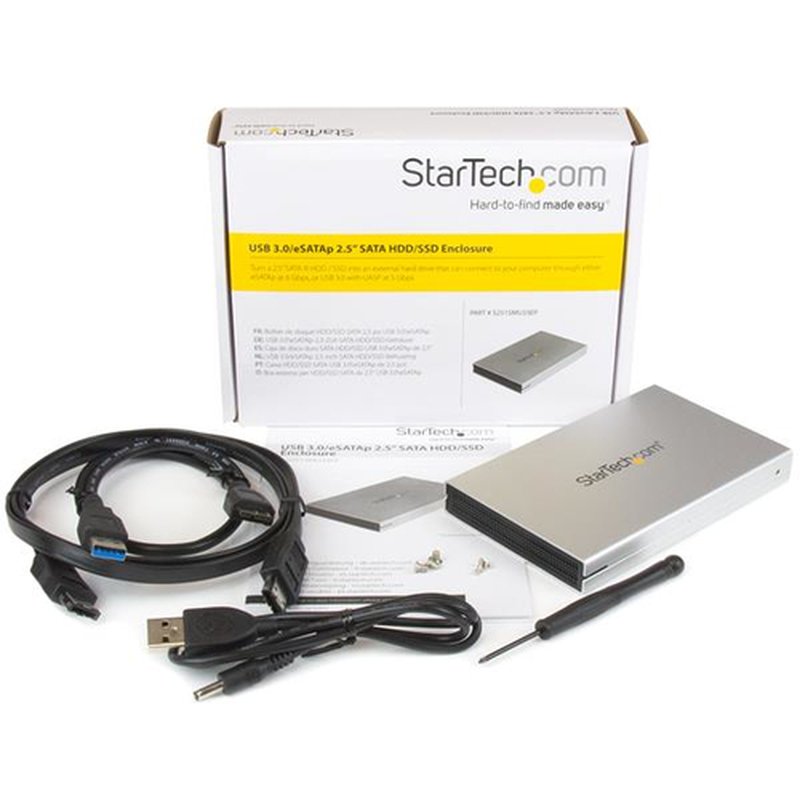 StarTech.com Caja USB 3.0 UASP eSATAp eSATA de Disco Duro SATA III 6GBps de 2,5 Pulgadas - Imagen 4