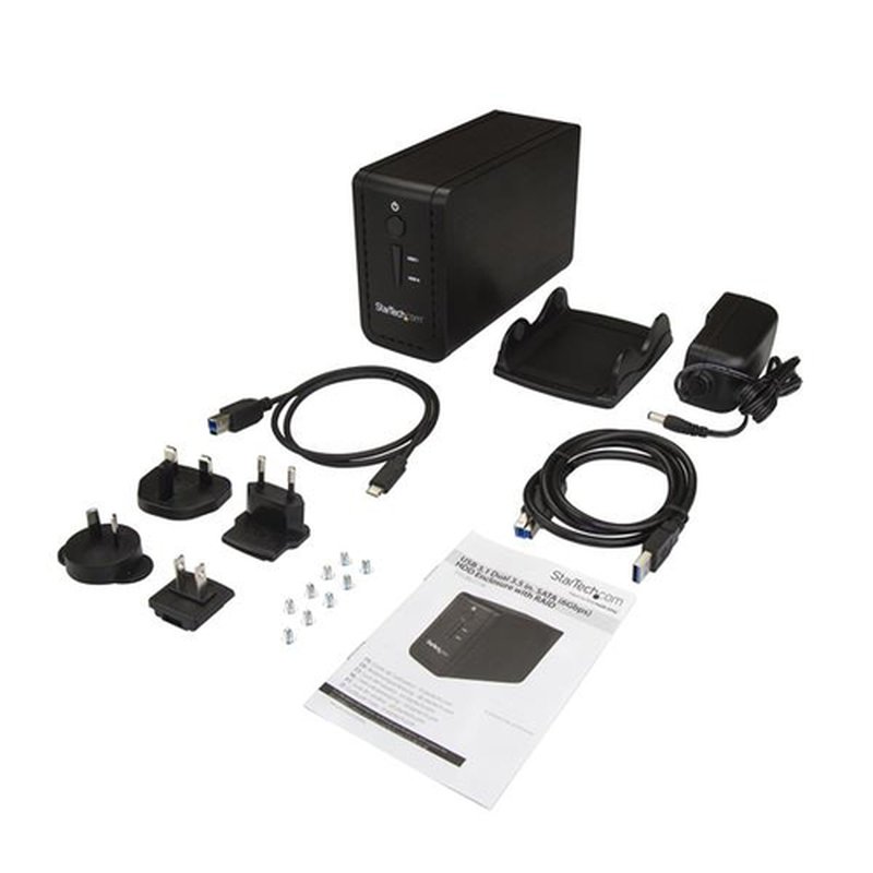 StarTech.com Caja USB 3.1 con 2 Bahías SATA de 3,5 Pulgadas - RAID con Puerto USB-C y USB-A - Caja USB Tipo C - Imagen 6