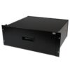 StarTech.com Cajon Metálico Acero Negro 4U 19in Pulgadas para montar en Armario Rack Bastidor