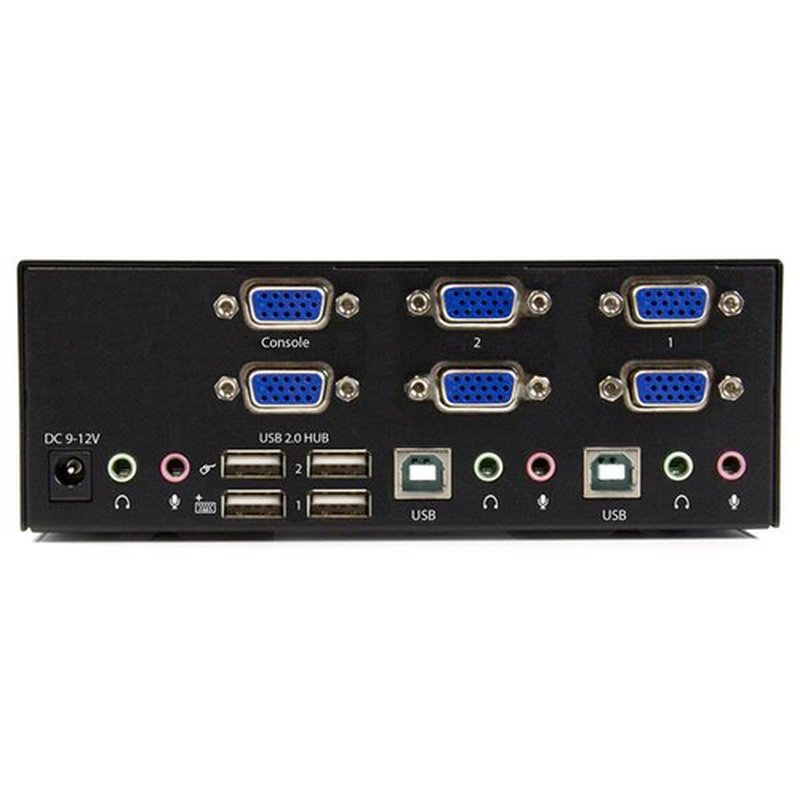 StarTech.com Conmutador KVM de 2 puertos con VGA doble y concentrador USB 2.0 de 2 puertos - Imagen 3