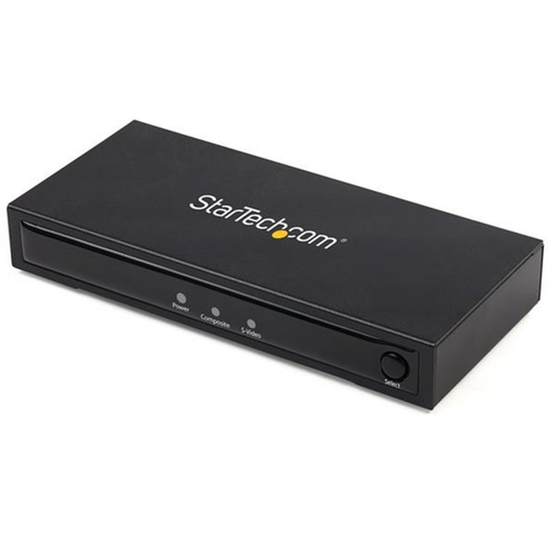 StarTech.com Conversor Adaptador de Vídeo Compuesto o S-Video a HDMI con Audio - 720p - NTSC y PAL StarTech.com Conversor Adaptador de Vídeo Compuesto o S-Video a HDMI con Audio - 720p - NTSC y PAL