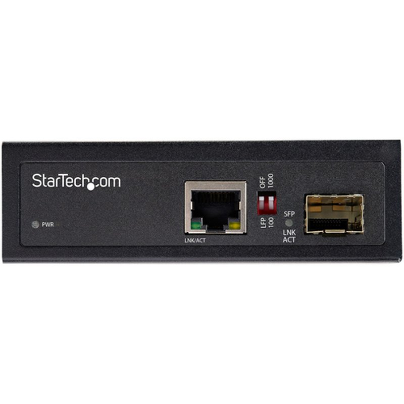 StarTech.com Conversor de Medios Ethernet Industrial de Fibra Multi o Monomodo a 1Gb Ethernet - SFP a RJ45 - Convertidor - IP30 (IMC1GSFP) - Imagen 3