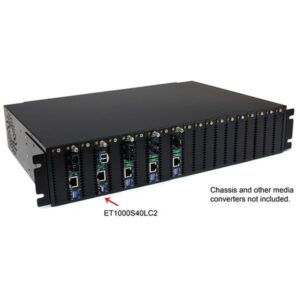 StarTech.com Conversor de Medios Gigabit Ethernet 1Gbps a Fibra Monomodo Conector LC -40km