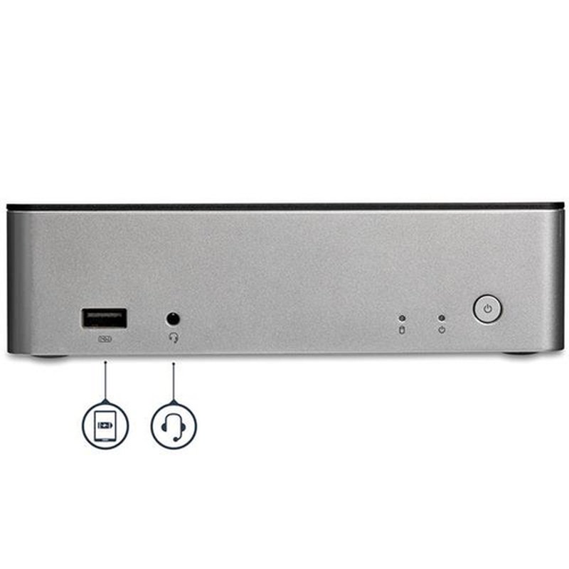 StarTech.com Dock USB-C de Monitores Duales para Windows con Bahía SATA de 2,5” para SSD/HDD - Imagen 4