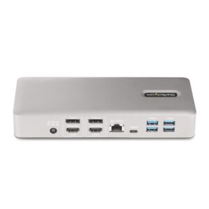 StarTech.com Docking Station Multipantalla Thunderbolt 4 - Dock para Dos, Tres o 4 Monitores - 2x HDMI/2x DP - Hub Ladrón 7x USB - Ethernet de 2,5Gbps - PD 98W