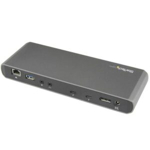 StarTech.com Docking Station Thunderbolt 3 con Salidas Dobles de Vídeo 4K para Ordenadores Portátiles - Compatible con Windows y Mac