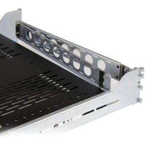 StarTech.com Estante Ventilado Deslizante de 2U con Gestión de Cableado y Profundidad Ajustable para Rack - 22,7kg