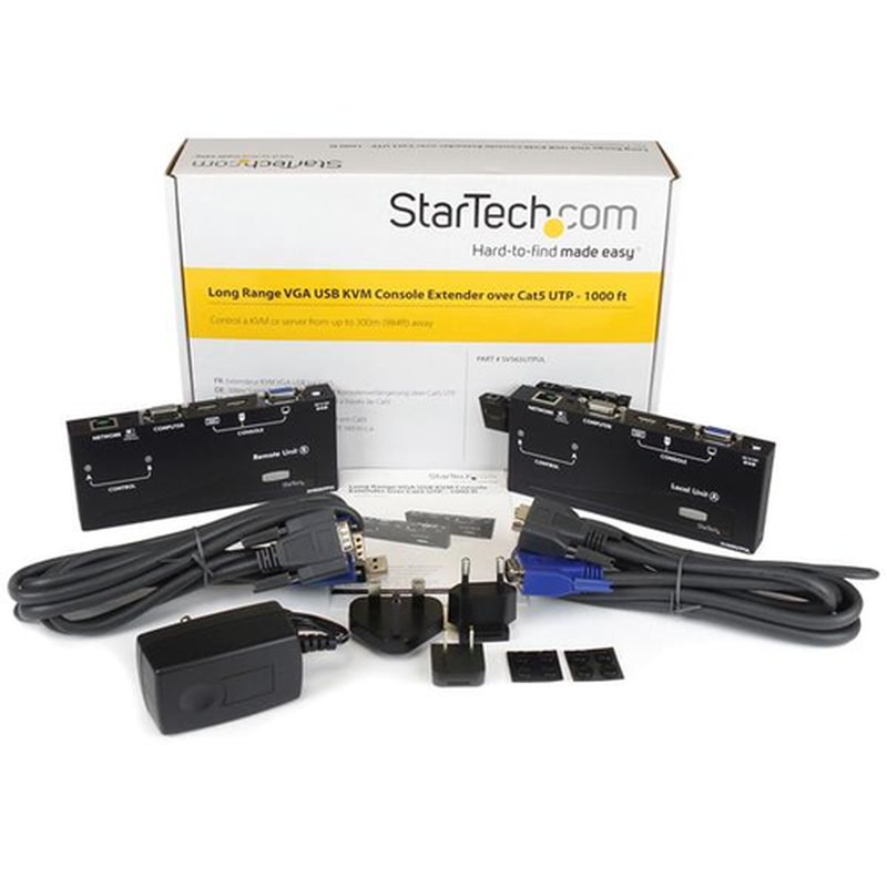 StarTech.com Extensor de Consola KVM por Cat 5 Ethernet (300m) con USB - Vídeo VGA - Imagen 4
