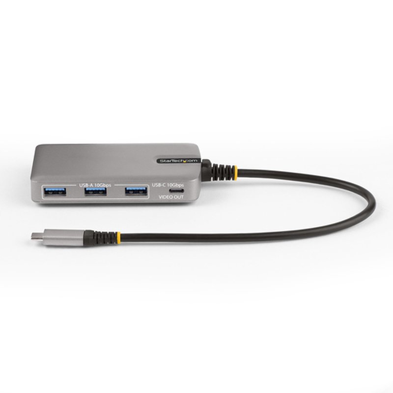 StarTech.com Hub Ladrón USB-C de 4 Puertos con Modo Alt de DP para USB-C y Salida de Vídeo de 4K 60Hz - 3x USB-A - 1x USB Tipo C - PD 100W - USB 3.2 10Gbps - Cable 30cm - Portátil StarTech.com Hub Ladrón USB-C de 4 Puertos con Modo Alt de DP para USB-C y Salida de Vídeo de 4K 60Hz - 3x USB-A - 1x USB Tipo C - PD 100W - USB 3.2 10Gbps - Cable 30cm - Portátil - Imagen 3