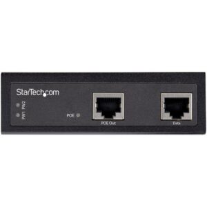 StarTech.com Inyector Industrial PoE Gigabit de Alta Velocidad - 90W - 802.3bt PoE++ UPoE Ultra Power Over Ethernet (POEINJ1G90W)