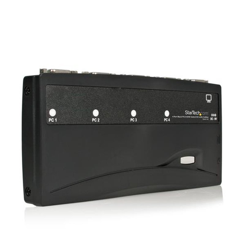 StarTech.com Juego de Conmutador Switch KVM 4 Puertos Vídeo VGA PS/2 con Cables - 1920x1440 - Imagen 2