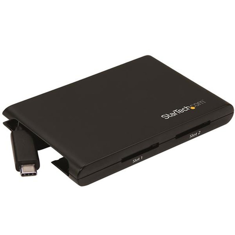 StarTech.com Lector/Escritor de Tarjetas de Memoria SD con 2 Ranuras - USB 3.0 con Puerto USB-C - SD 4.0, UHS II StarTech.com Lector/Escritor de Tarjetas de Memoria SD con 2 Ranuras - USB 3.0 con Puerto USB-C - SD 4.0, UHS II - Imagen 2