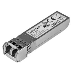 StarTech.com Módulo Transceptor SFP+ Compatible con HPE AJ717A - de Fibra Monomodo de 8GbE - SFP+ Ethernet Gigiabit de 8GE - LC - 10km - 1310nm - DDM HPE SN6000, SN6500, SN8600B