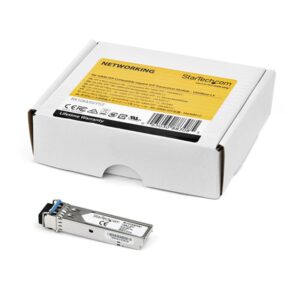 StarTech.com Módulo Transceptor SFP Compatible con Juniper RX-10KM-SFP - 1000BASE-LX - para Fibra Óptica Monomodo/Multimodo de 1GbE - SFP Ethernet Gigabit 1Gb - LC - 10km - 1310nm - DDM