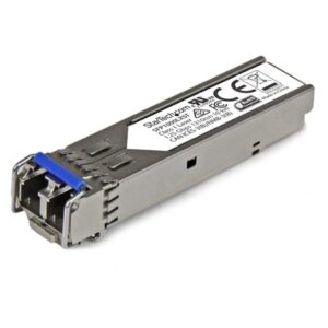 StarTech.com Módulo Transceptor SFP Compatible con MSA sin Codificar - 1000BASE-LX - Fibra Monomodo (SMF) de 1 GbE - SFP Ethernet Gigabit de 1Gb - LC - 10 km - 1310 nm - DDM
