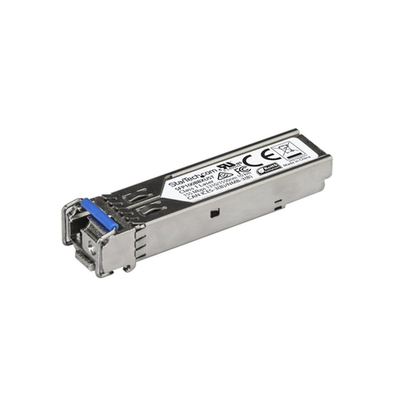StarTech.com Módulo Transceptor SFP Compatible con MSA sin Codificar - 100BASE-BX - Fibra BiDi Ethernet Monomodo (SMF) de 100 MbE