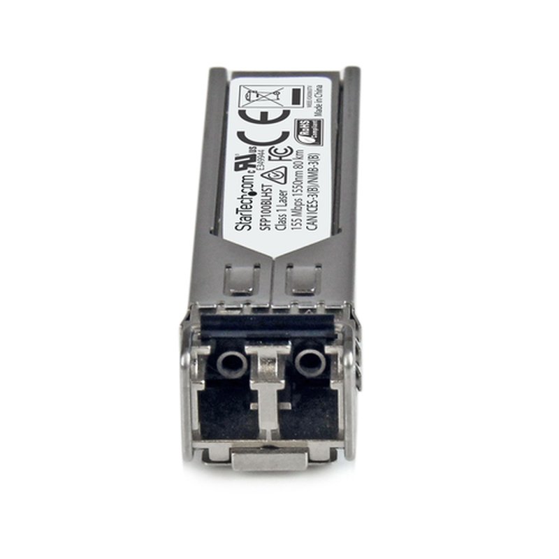 StarTech.com Módulo Transceptor SFP Compatible con MSA sin Codificar - 100BASE-LH - Transceptor Fibra Monomodo (SMF) de 100 MbE - SFP Ethernet de 100 Mb - LC - 80km - 1550nm - DDM - Imagen 3