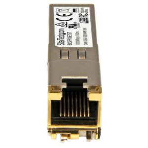 StarTech.com Módulo Transceptor SFP Compatible con el Modelo EX-SFP-1GE-T - 1000BASE-T de Juniper - SFP a RJ45 Cat6 / Cat5e - SFP Ethernet Gigabit de 1Gb - RJ45 - 100m StarTech.com Módulo Transceptor SFP Compatible con el Modelo EX-SFP-1GE-T - 1000BASE-T de Juniper - SFP a RJ45 Cat6 / Cat5e - SFP Ethernet Gigabit de 1Gb - RJ45 - 100m