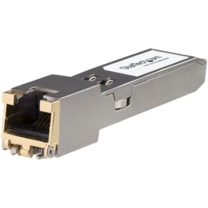 StarTech.com Módulo Transceptor SFP+ Compatible con el Modelo JL563A de HPE - 10GBASE-T - SFP a RJ45 Cat6 / Cat5e - SFP+ Ethernet Gigabit de 10Gb - RJ45 - 30m - HPE 8320, 8325-48Y8