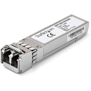StarTech.com Módulo Transceptor SFP+ Compatible con el Modelo SFP-10G-USR de Dell EMC - 10GBASE-SR - Fibra Multimodo MMF de 10GbE - SFP+ Ethernet Gigabit 10Gb - LC - 150m - 850nm - DDM