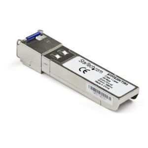 StarTech.com Módulo Transceptor SFP Compatible con el Modelo SFP-FE20KT13R15 de Juniper - 100BASE-BX-U - Fibra BiDi Ethernet Monomodo (SMF) de 100 MbE