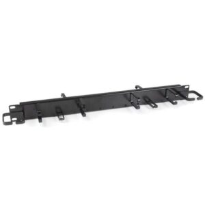 StarTech.com Panel de Gestión Horizontal de Cables 1U 19" para Rack - Guíacables Horizontal Vertical con Anillas y Peine