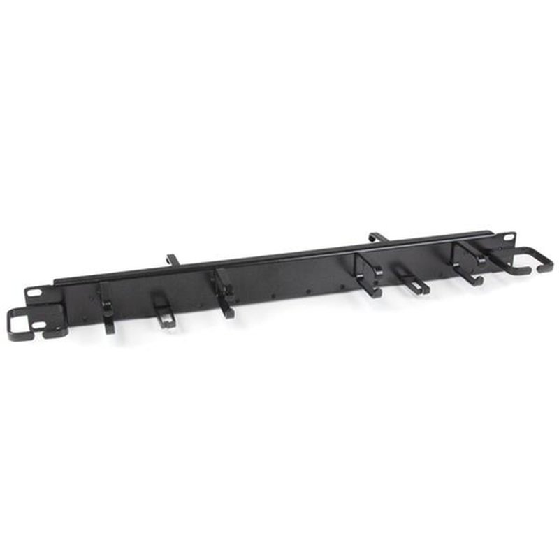 StarTech.com Panel de Gestión Horizontal de Cables 1U 19" para Rack - Guíacables Horizontal Vertical con Anillas y Peine