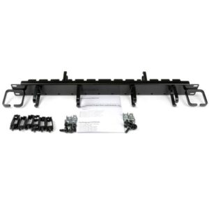 StarTech.com Panel de Gestión Horizontal de Cables 1U 19" para Rack - Guíacables Horizontal Vertical con Anillas y Peine