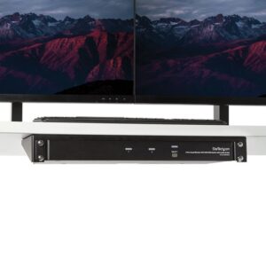 StarTech.com Rack Vertical Fijo Mural 1U de 19 Pulgadas para Servidores - Bracket de Pared para Panel de Parcheo - de Telecomunicaciones - Informática - Redes - Capacidad de 59kg