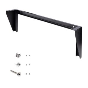 StarTech.com Rack Vertical Fijo Mural 1U de 19 Pulgadas para Servidores - Bracket de Pared para Panel de Parcheo - de Telecomunicaciones - Informática - Redes - Capacidad de 59kg