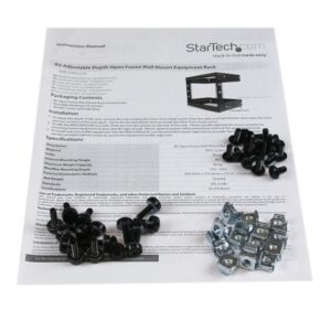 StarTech.com Rack de Acero Horizontal de Marco Abierto - 8U de 12 Pulgadas de Profundidad
