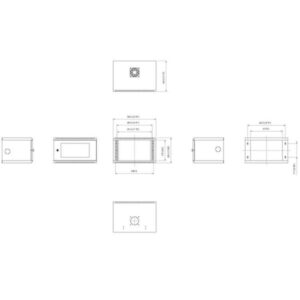 StarTech.com Rack de Acero Vertical de Pared 6U 19in Pulgadas para Equipos Montaje Vertical