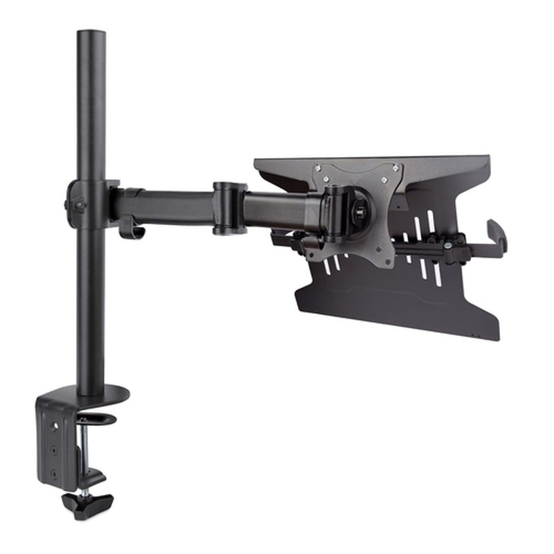 StarTech.com Soporte de Montaje para Portátil - Soporte VESA de Monitor de 34 Pulgadas (8kg) o Bandeja VESA Articulada para Portátil (4,5kg) - Montaje en Grommet/Mordaza - Imagen 2