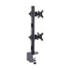 StarTech.com Soporte de Sobremesa para Dos Monitores Apilados Verticalmente de 49" 16:9 o 32:9 - Capacidad de Carga de 32kg - de Mordaza en C - Soporte VESA para 2 Monitores - TAA