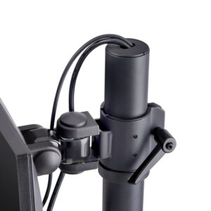 StarTech.com Soporte de Sobremesa para Dos Monitores Apilados Verticalmente de 49" 16:9 o 32:9 - Capacidad de Carga de 32kg - de Mordaza en C - Soporte VESA para 2 Monitores - TAA