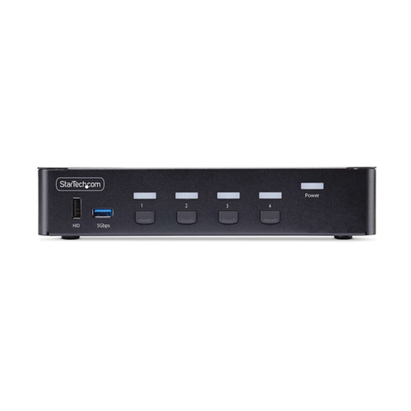 StarTech.com Switch Conmutador KVM DisplayPort de 4 Puertos - 8K60/4K144 - para Un Monitor - DP 1.4 - 2x USB 3.0 - 4x USB 2.0 HID - Botones y Teclas de Acceso Rápido - TAA - Imagen 3