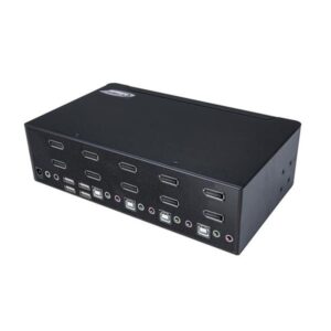 Alternative view of StarTech.com Switch Conmutador KVM de 4 Puertos Dobles DisplayPort de 4K 60Hz - KVM de 4 Puertos Duales DP