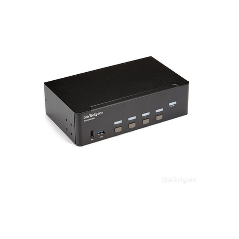 StarTech.com Switch Conmutador KVM de 4 Puertos HDMI - 4K de 30Hz - de Pantalla Doble
