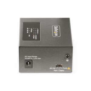 StarTech.com Switch PoE / PoE+ / PoE++ 802.3af/802.3at/802.3bt de 4 Puertos - 95W - 160W de Capacidad de Potencia - Inyector Power over 5/2.5/1G Ethernet Ethernet (NBASE-T) - sin Gestionar - para Carril DIN / Pared