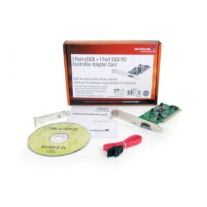 StarTech.com Tarjeta Adaptadora PCI 1 Puerto eSATA 1 Puerto SATA con Bracket de Perfil Bajo Low Profile StarTech.com Tarjeta Adaptadora PCI 1 Puerto eSATA 1 Puerto SATA con Bracket de Perfil Bajo Low Profile