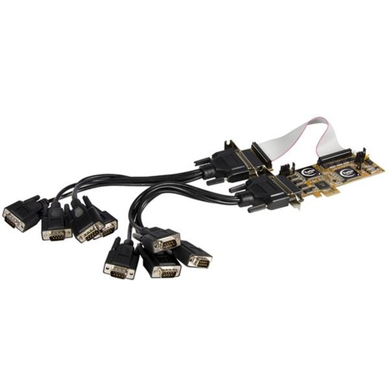 StarTech.com Tarjeta Adaptadora PCI Express PCIe Perfil Bajo de 8 Puertos Serie RS232 Serial Low Profile - Imagen 2