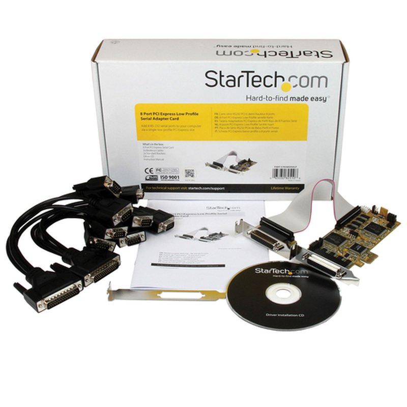 StarTech.com Tarjeta Adaptadora PCI Express PCIe Perfil Bajo de 8 Puertos Serie RS232 Serial Low Profile - Imagen 4